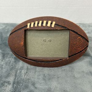 Burton And Burton Football Shaped Poly-Resin Photo Frame Hand Painted 3x5